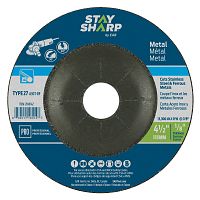 4 1/2&quot; x 1/8&quot; Grit Depressed Center Wheel Metal Grinding Flat Wheel Type 27  Professional Abrasive  